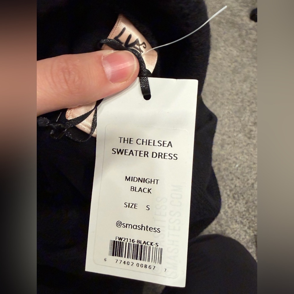NWT Smash + Tess the Chelsea sweater dress black small - Picture 4 of 5
